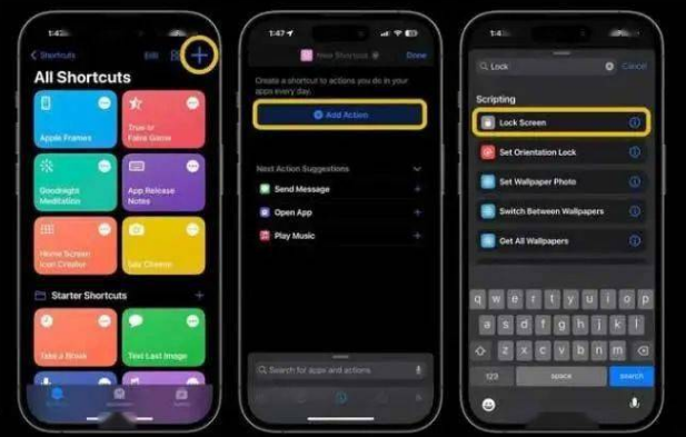 焉耆苹果14锁屏维修店分享iPhone14升级iOS16.4后如何创建锁屏快捷方式 